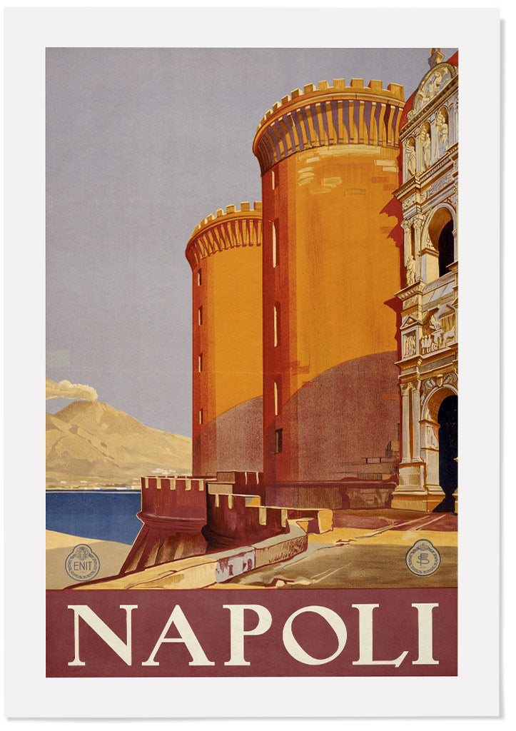 Vintage Napoli Travel Poster