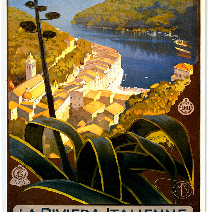 La Riviera Italienne Travel Poster