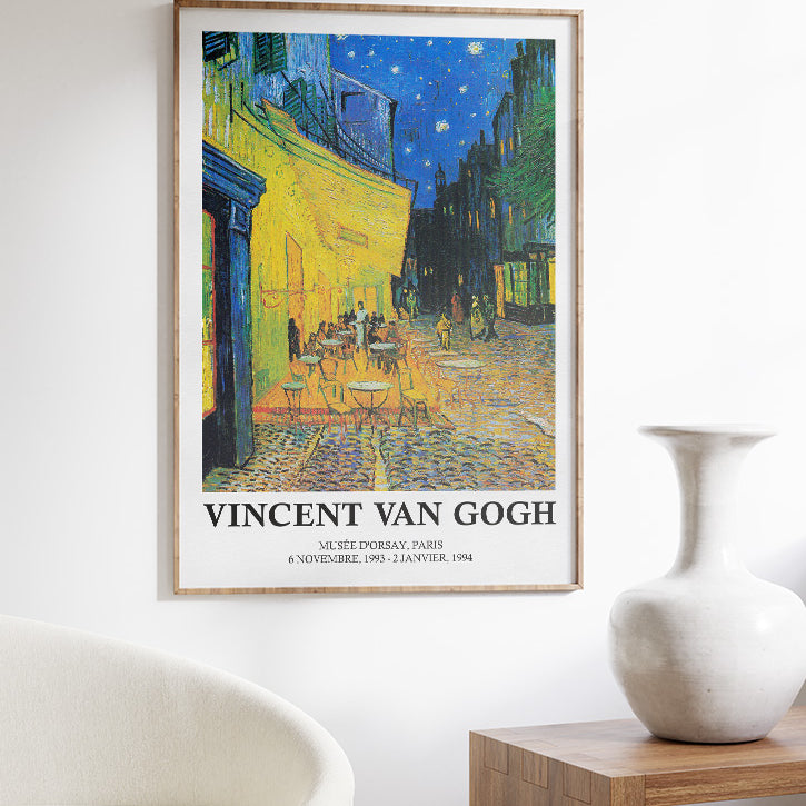 Vincent van Gogh Exhibition Poster - Café Terrace at Night