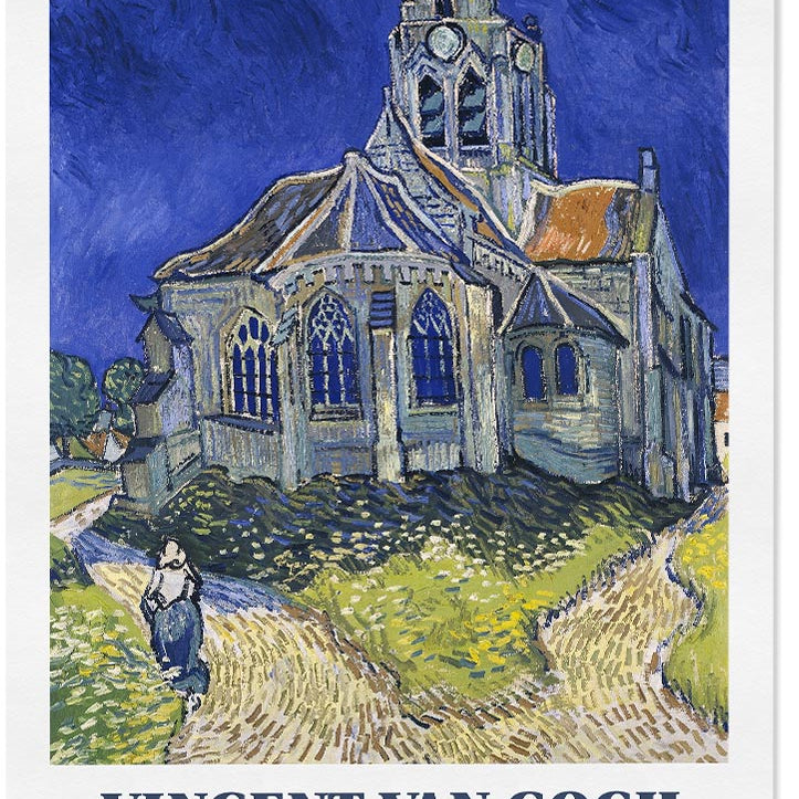 Vincent van Gogh Exhibition Poster - Church at Auvers