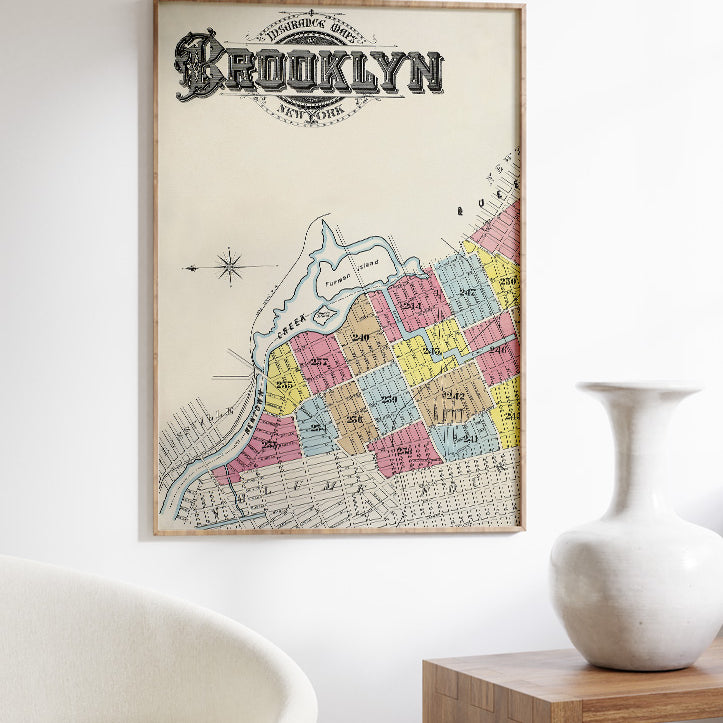 Brooklyn Vintage Map