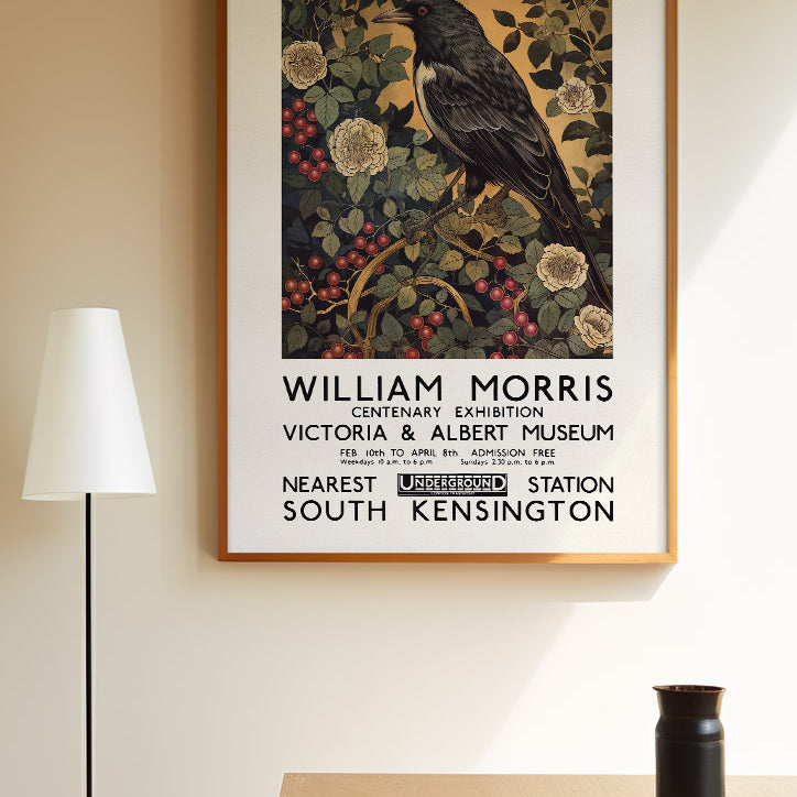 William Morris Exhibition Poster - Magpie