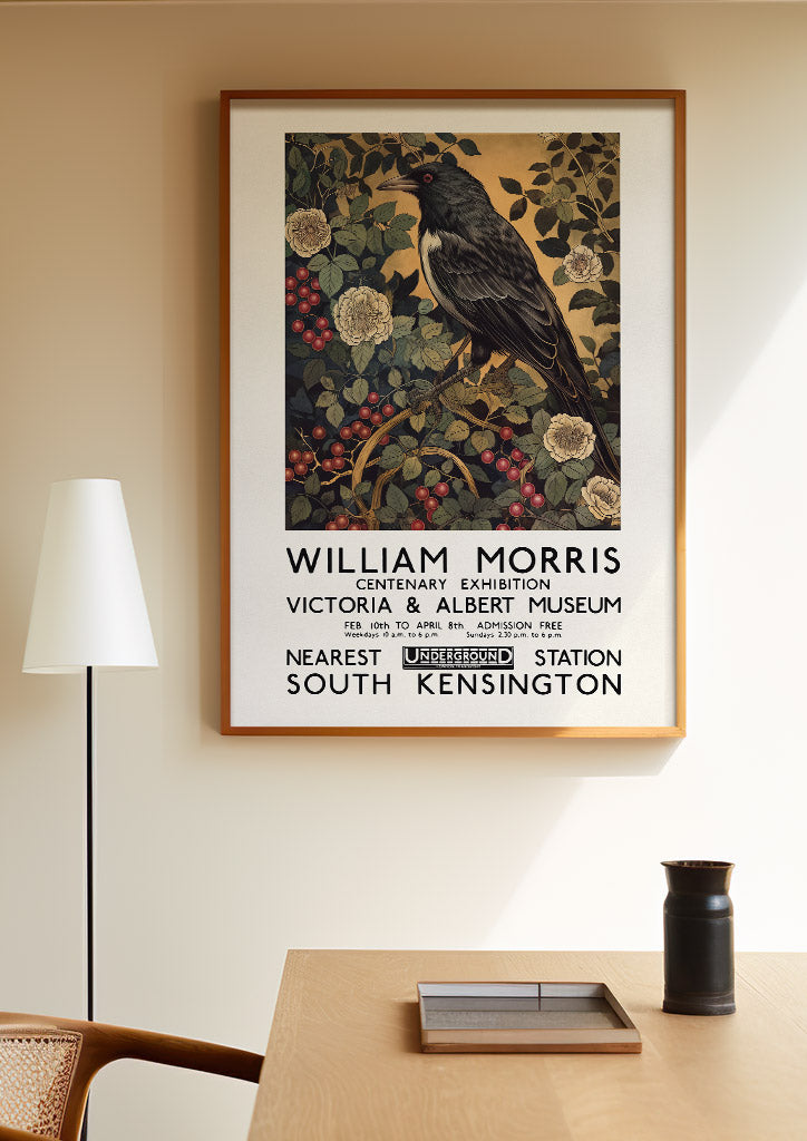 William Morris Exhibition Poster - Magpie