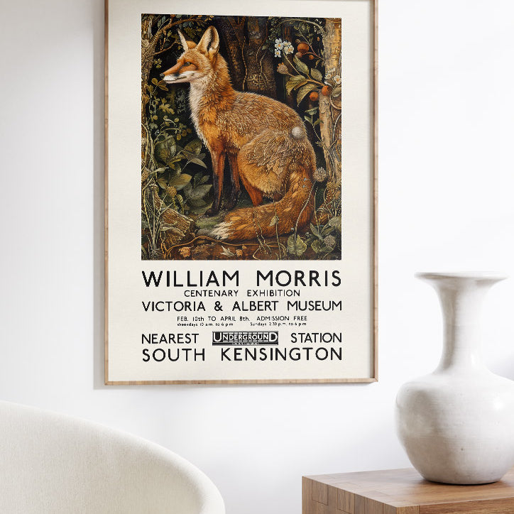 William Morris V&A Exhibition Poster , Fox