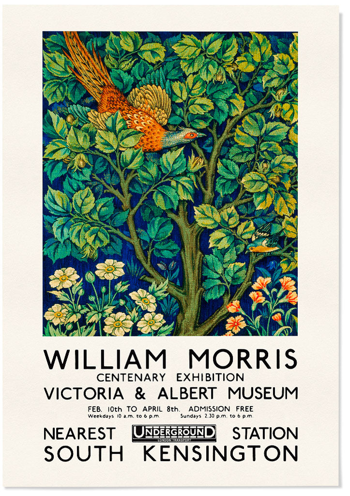 A set of three exhibition posters by William Morris