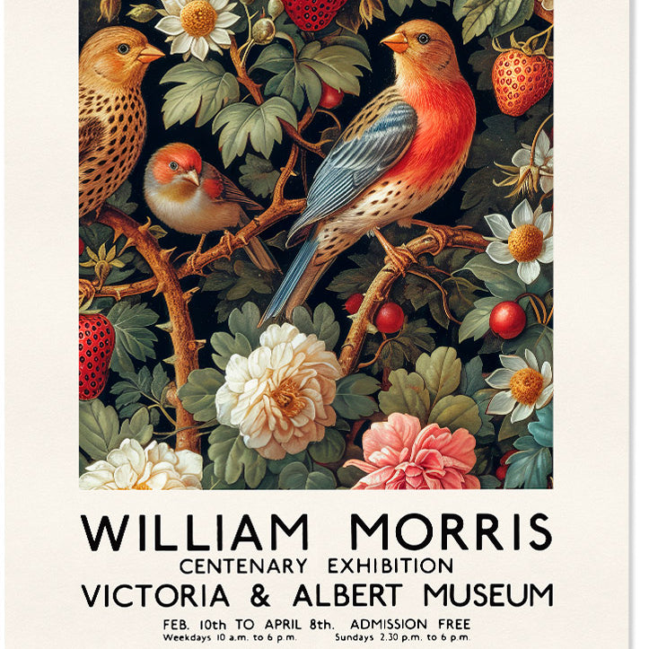 William Morris Strawberry Thief Poster