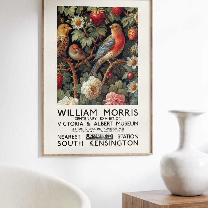 William Morris Strawberry Thief Poster