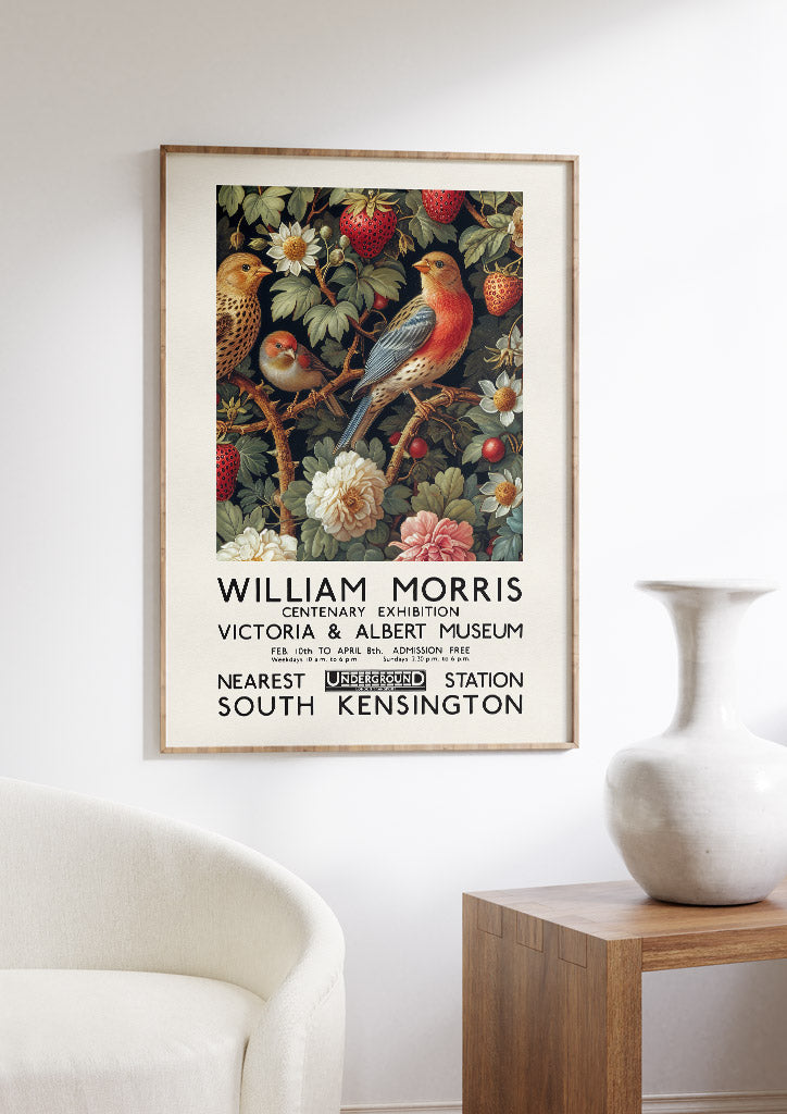 William Morris Strawberry Thief Poster