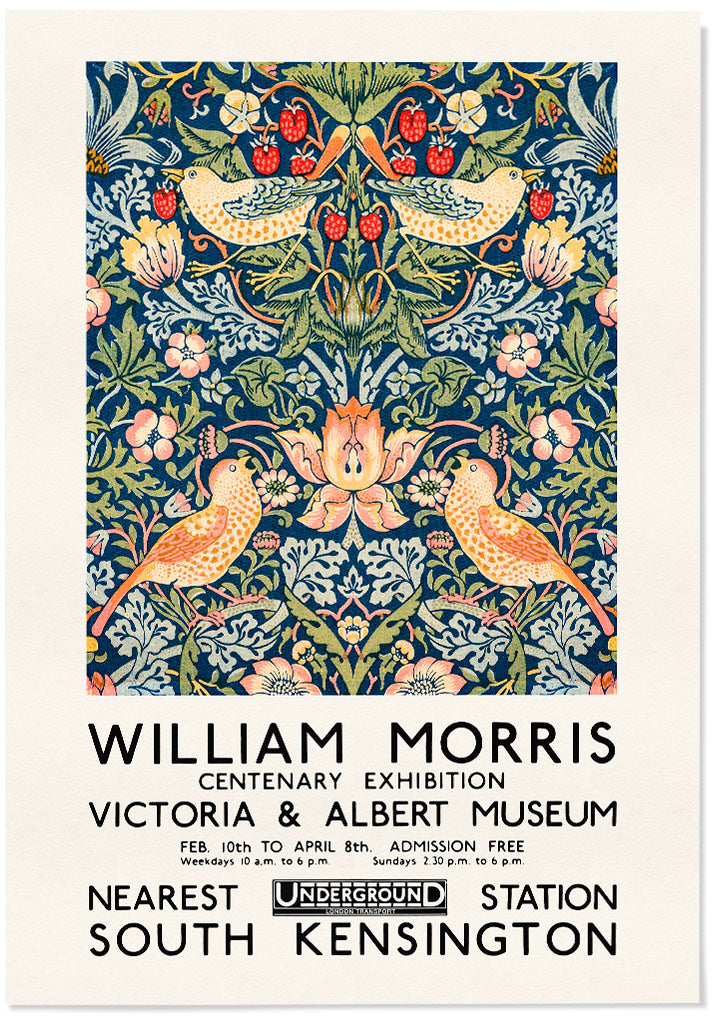 William Morris Strawberry Thief poster