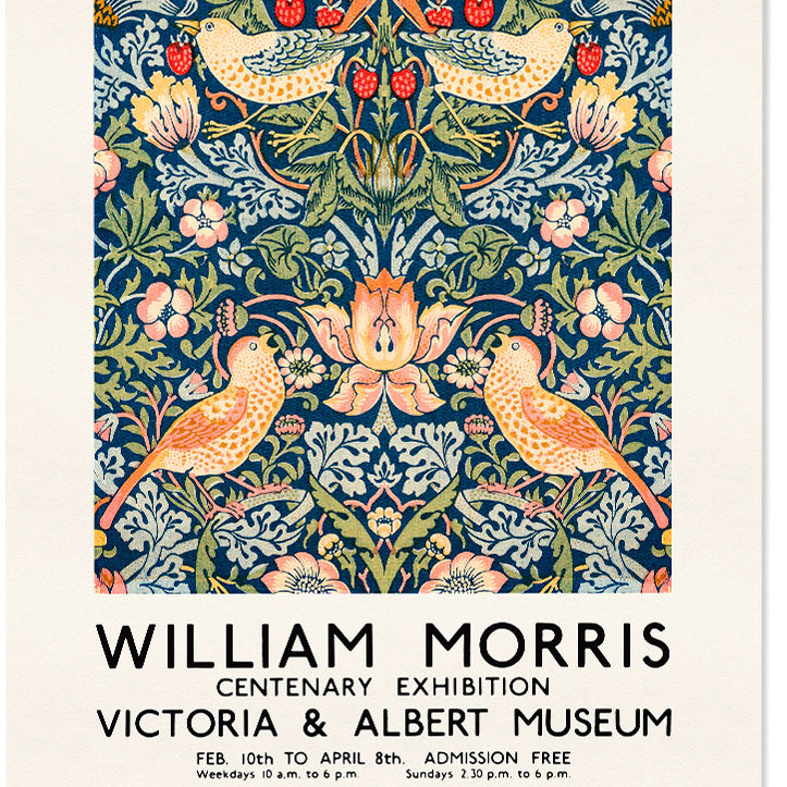 A set of three exhibition posters by William Morris