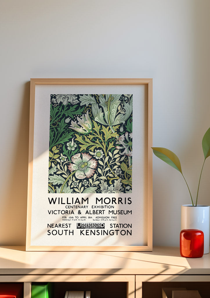 William Morris V&A Museum Exhibition Poster