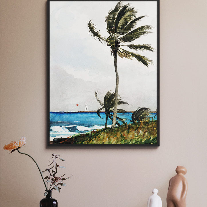 Winslow Homer Painting - Palm Tree, Nassau