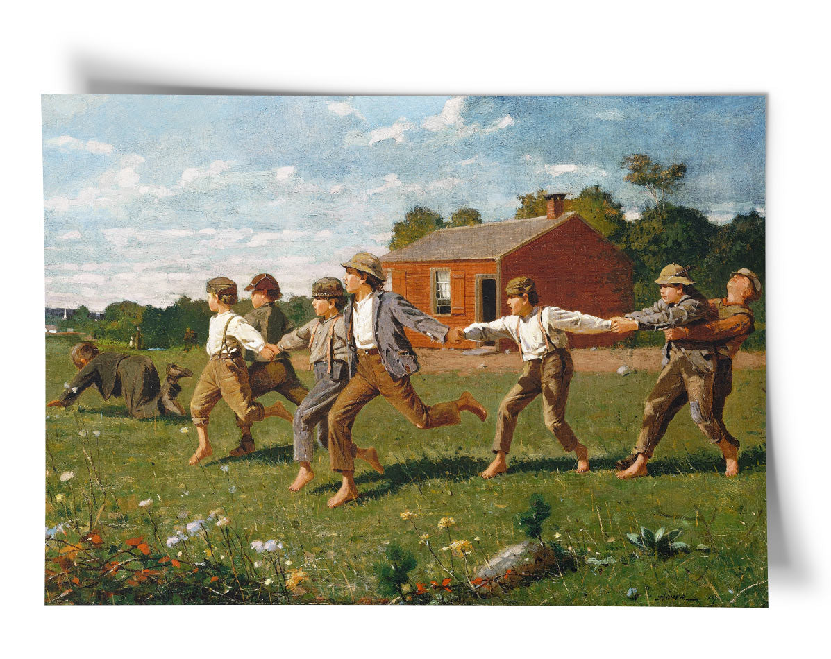 Winslow Homer Art Print - Snap the Whip