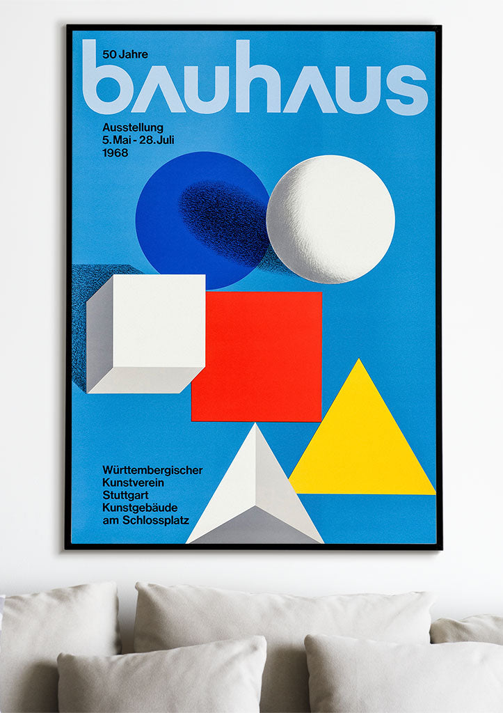 Bauhaus Exhibition Poster - 50 Years of Bauhaus