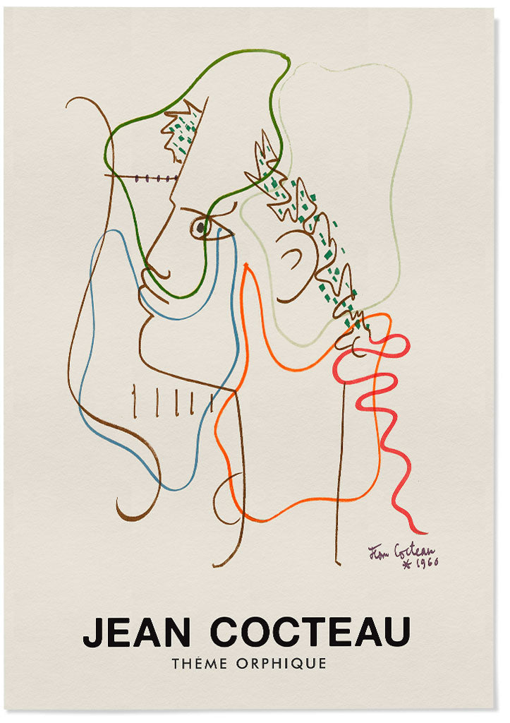 Jean Cocteau Poster - Theme Orphique