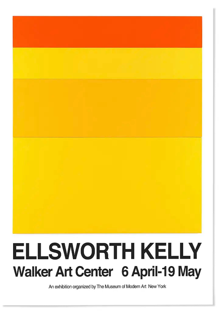 Ellsworth Kelly Exhibition Poster (Gaza)