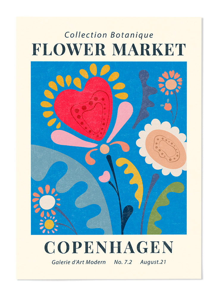 Flower Market Kopenhagen Poster