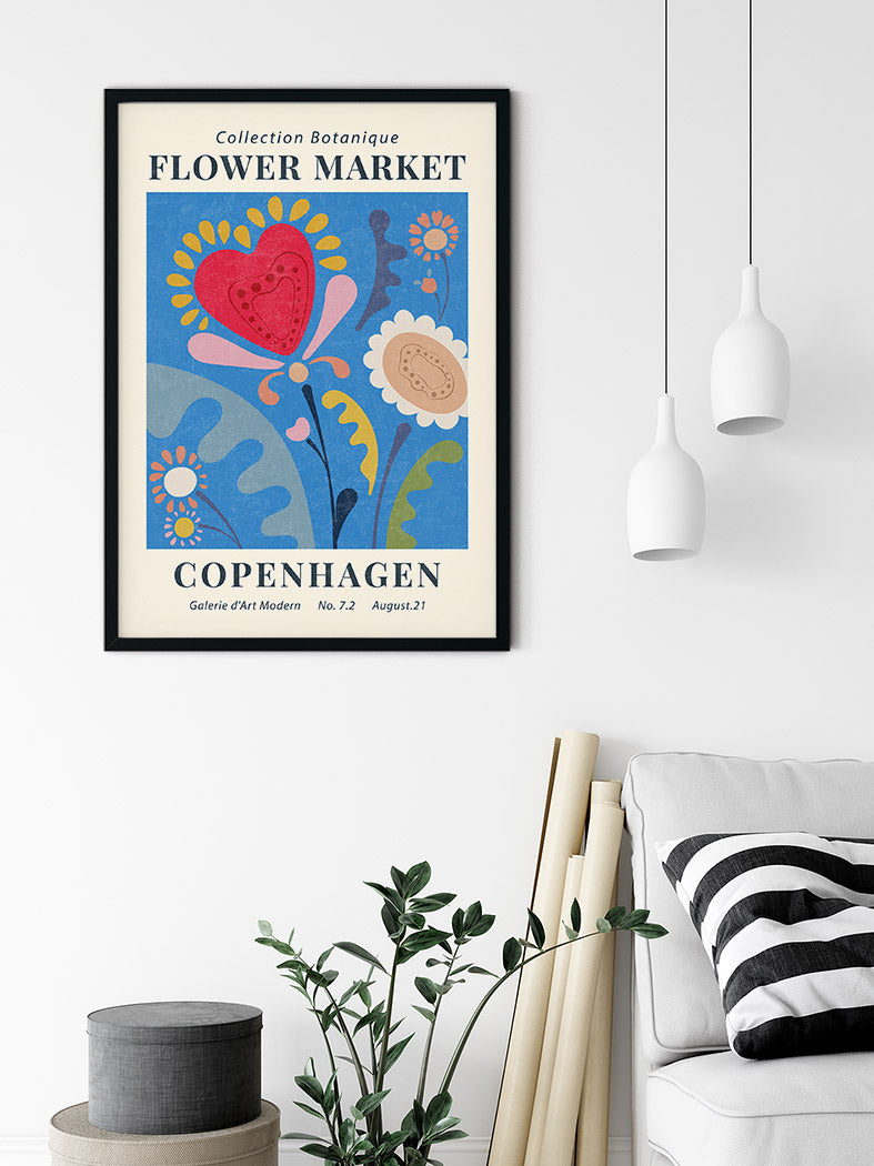 Flower Market Kopenhagen Poster