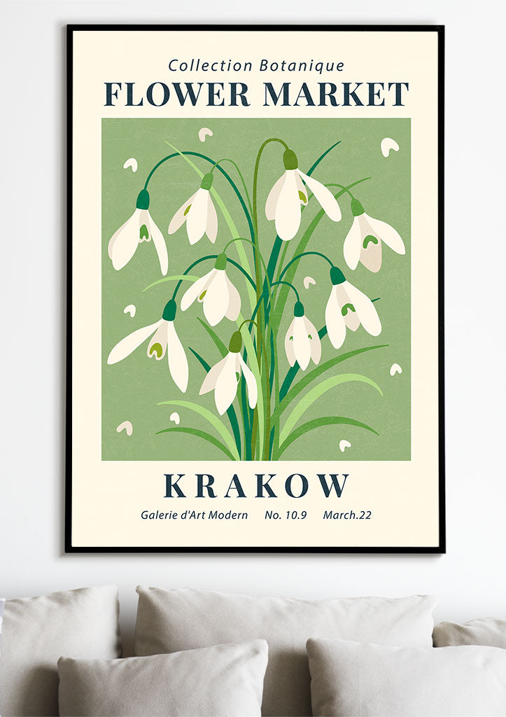 Flower Market Krakow Poster