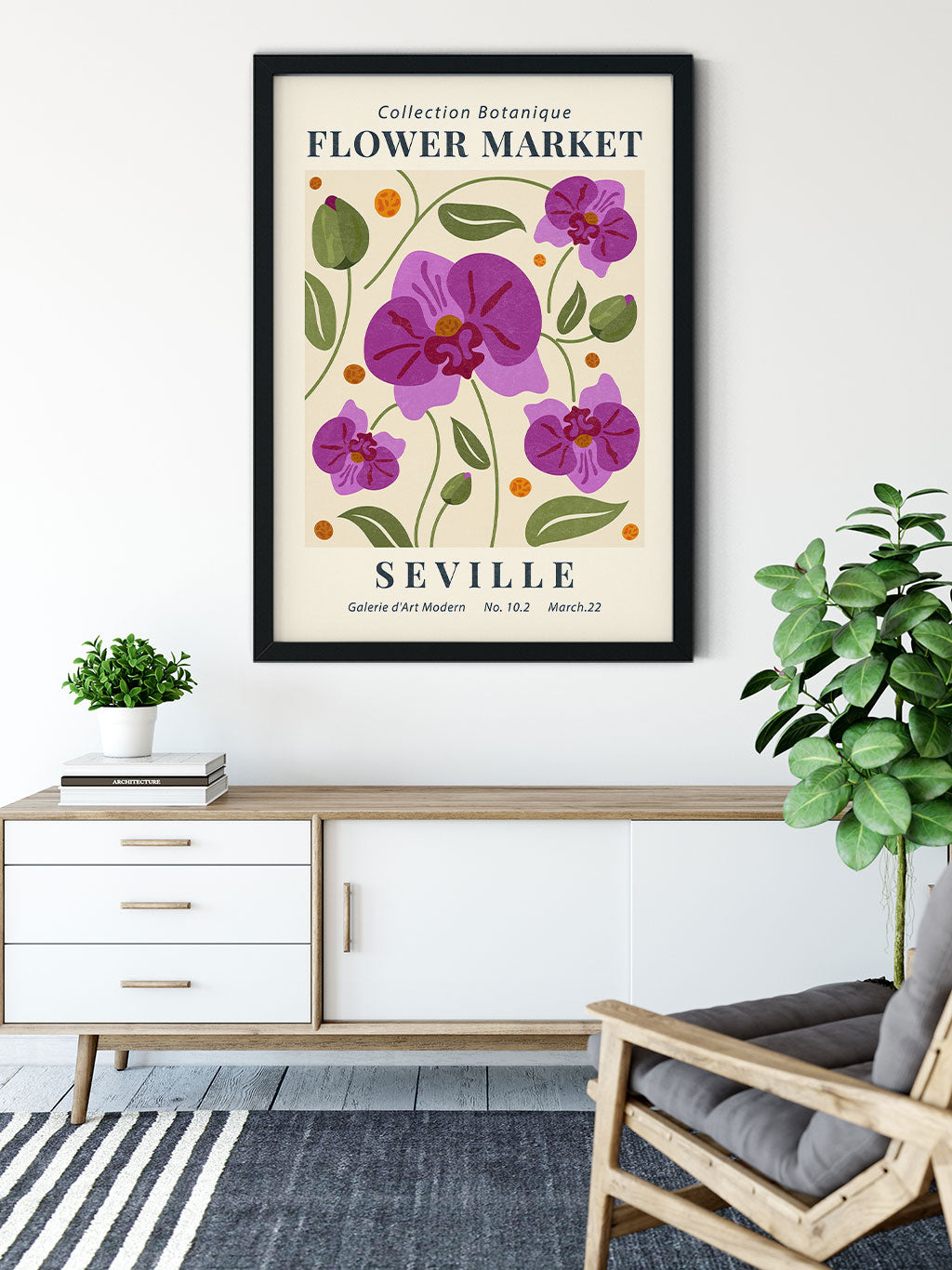 Flower Market Seville Poster