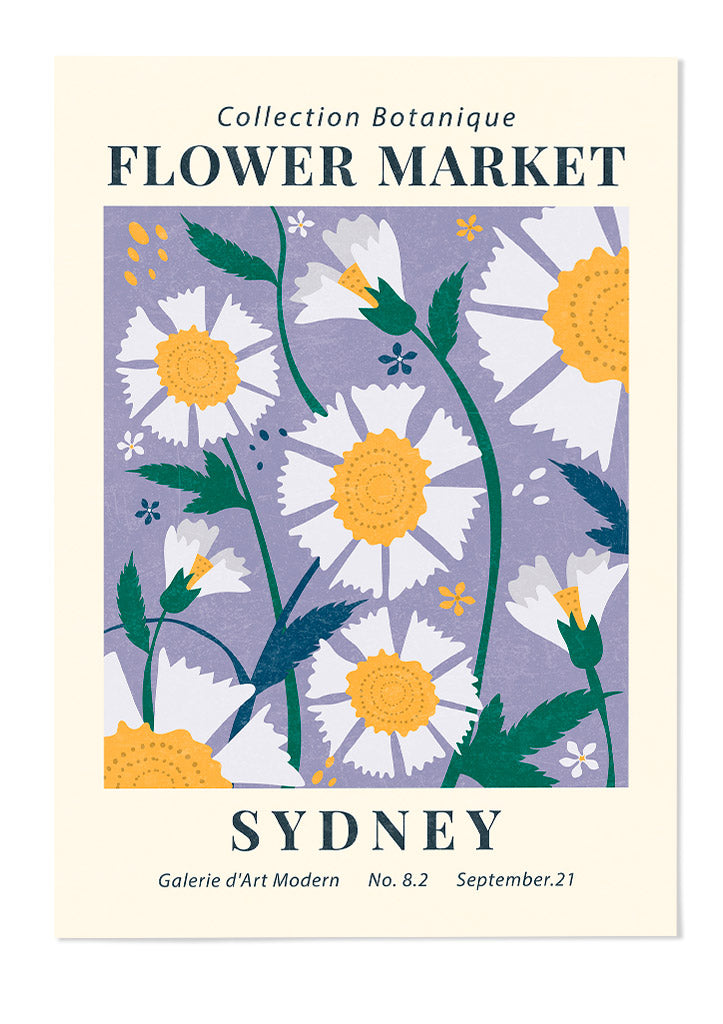 Flower Market Sydney Poster