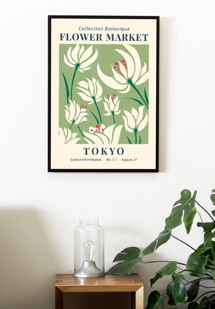 Flower Market Tokyo Poster