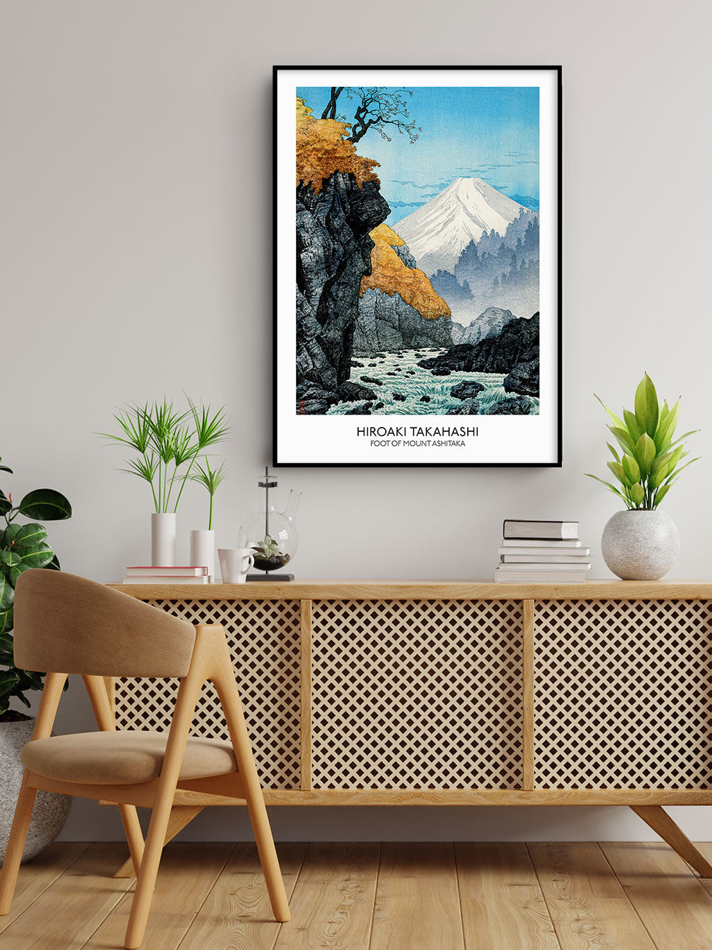 Japanese Art Print - Foot of Mount Ashitaka