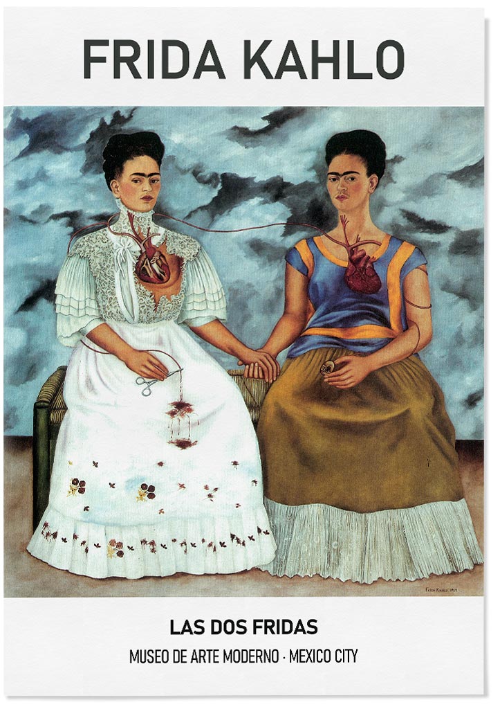 Frida Kahlo Exhibition Poster - Two Fridas