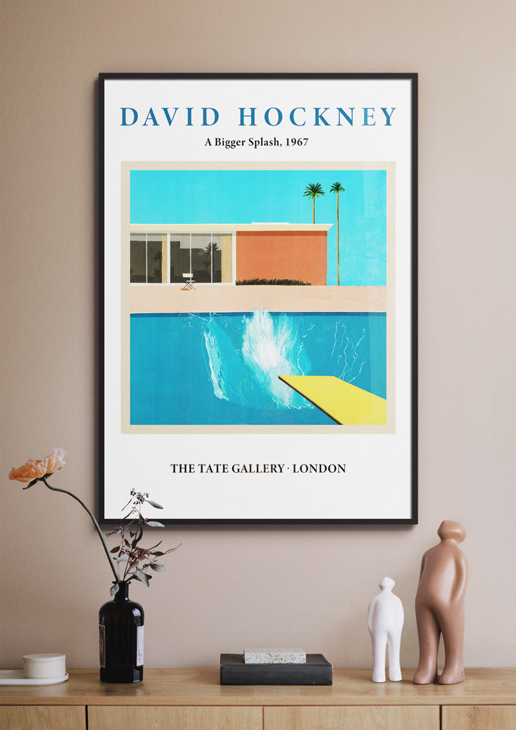 David Hockney - A Bigger Splash Exhibition Poster