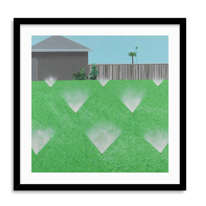 David Hockney 'A Lawn Being Sprinkled'