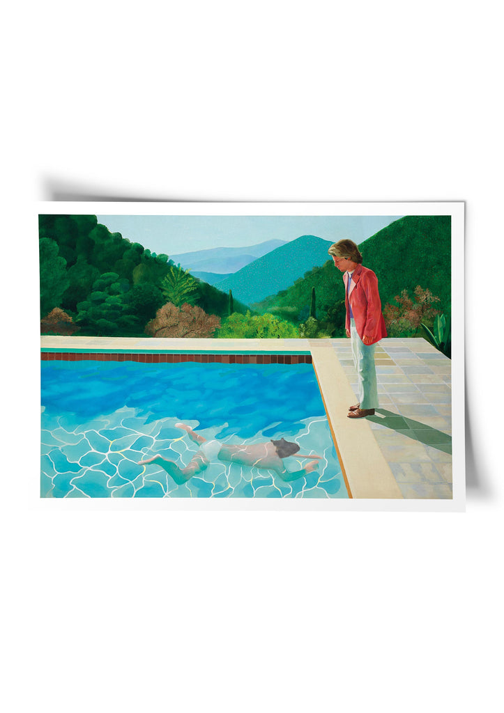 Portrait of an Artist by David Hockney Art Print