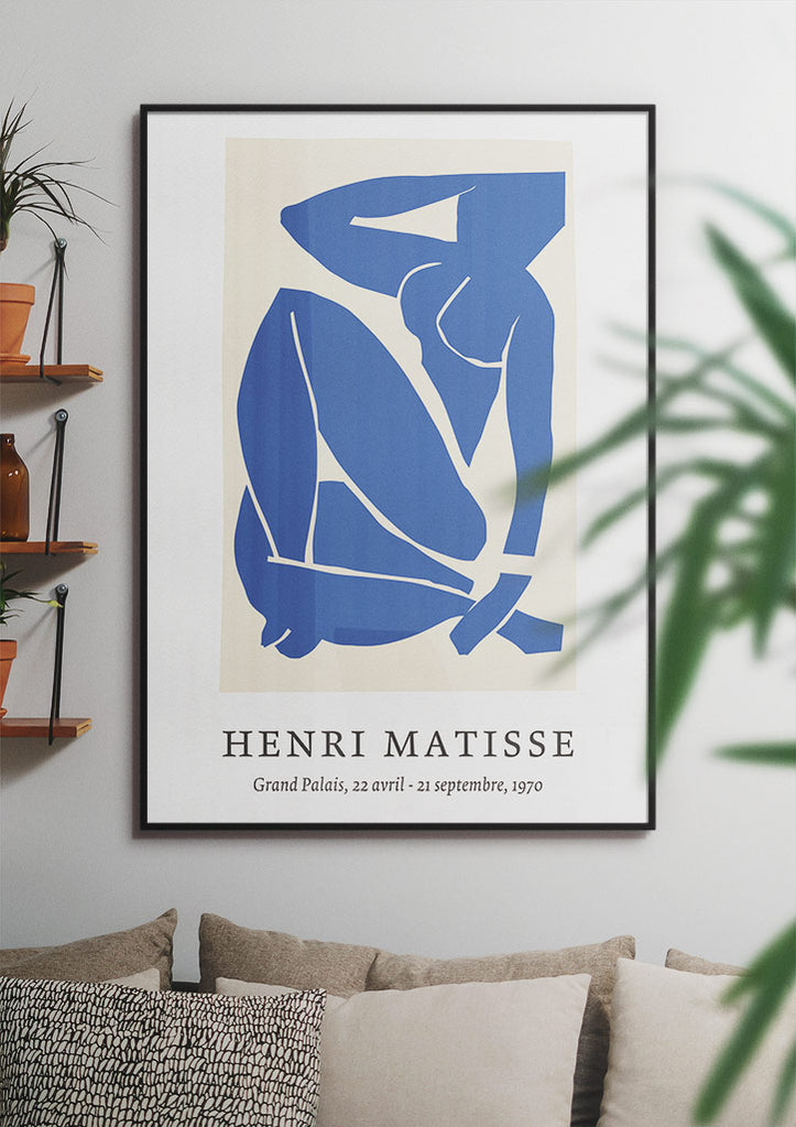 Henri Matisse Exhibition Poster - Blue Nude Cut-Out