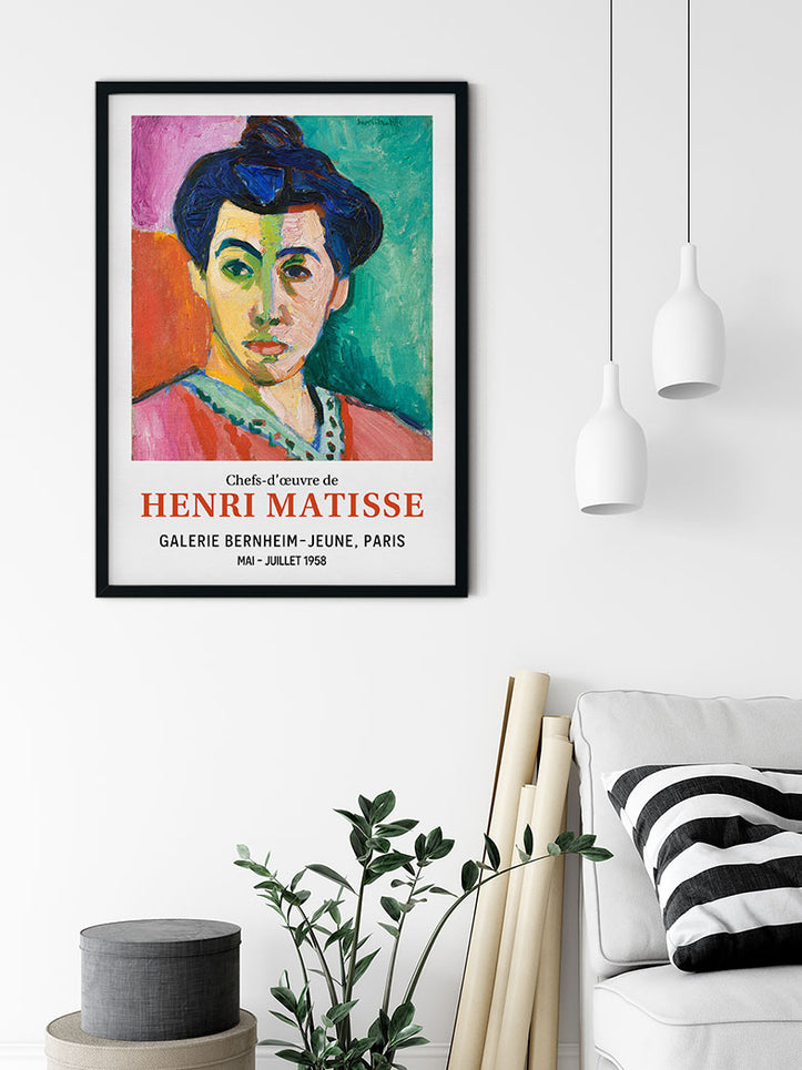 Henri Matisse 'The Green Stripe' Exhibition Poster