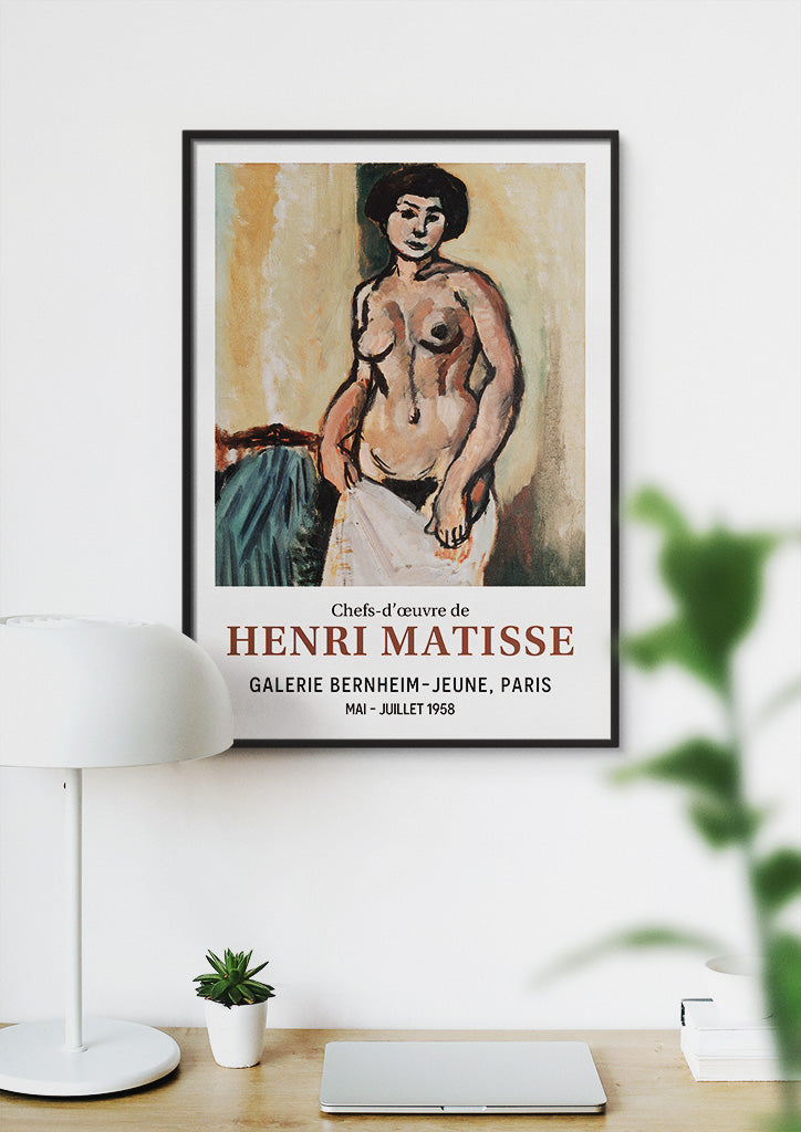 Henri Matisse Exhibition Poster - Nude (Study)