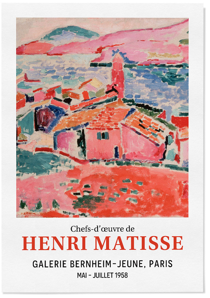 Matisse View of Collioure art print, exhibition poster