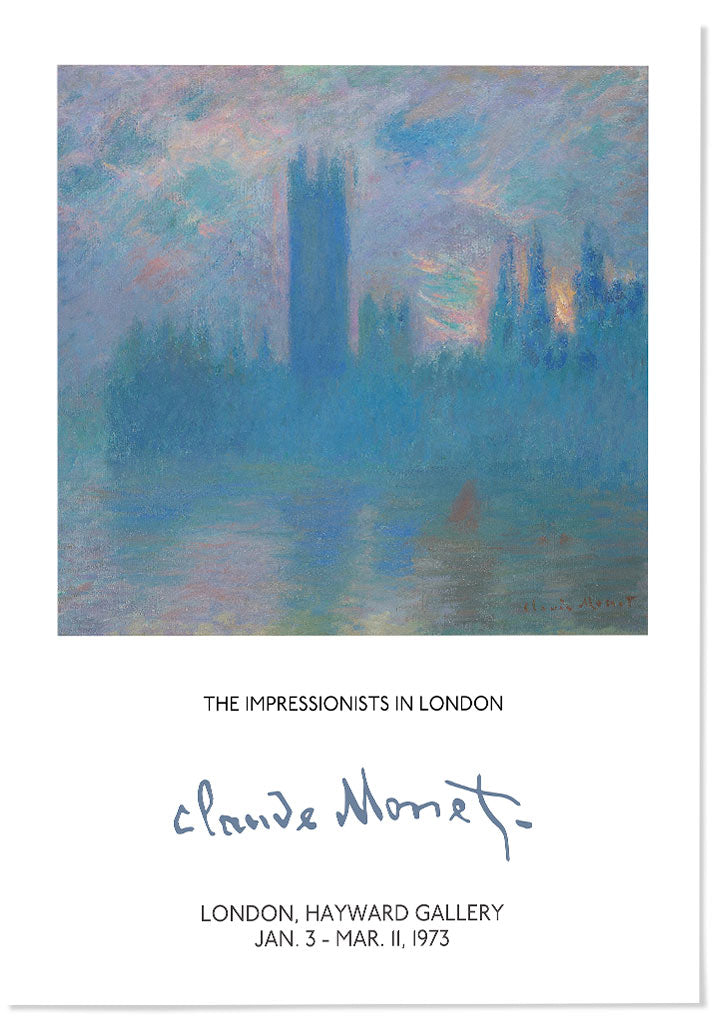 Claude Monet London Exhibition Poster