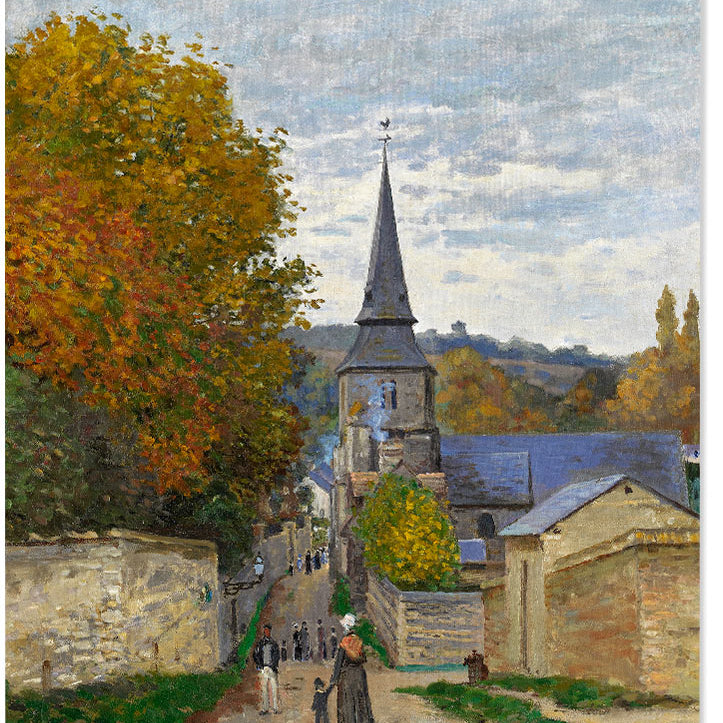 Claude Monet Print - Street in Sainte-Adresse