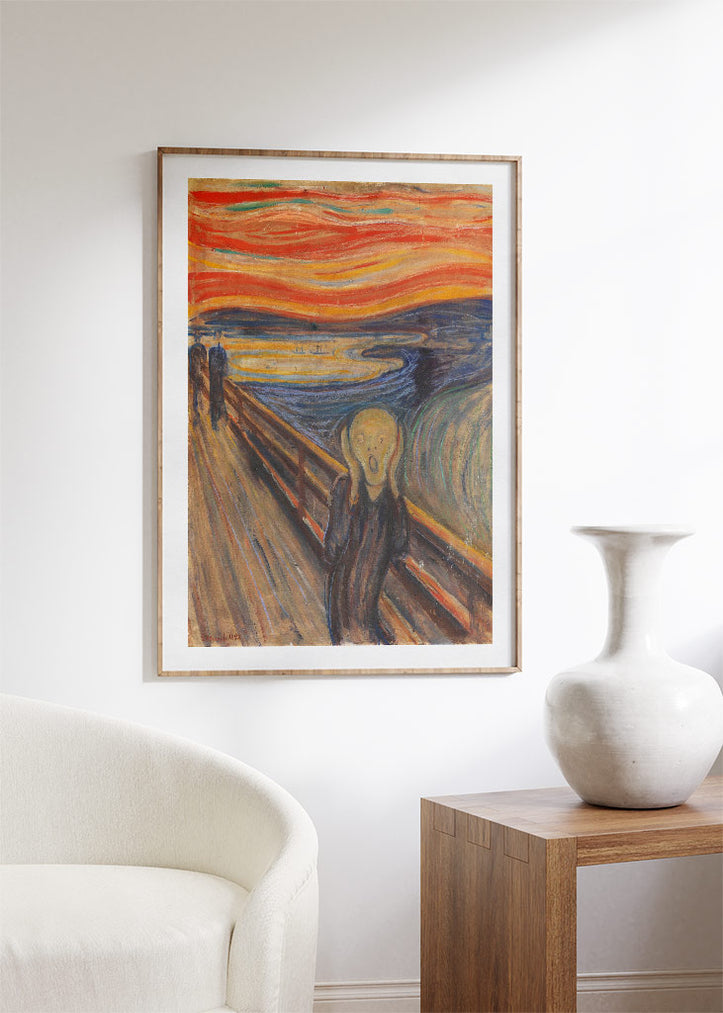 'The Scream' Edvard Munch art poster.