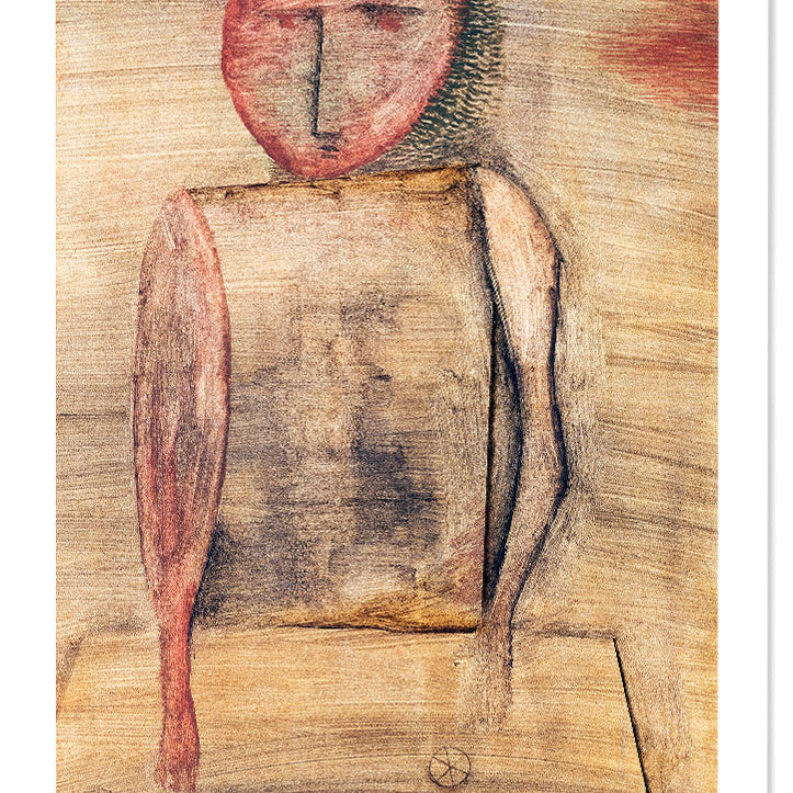 Paul Klee poster featuring his artwork the 'Doctor' from 1930.