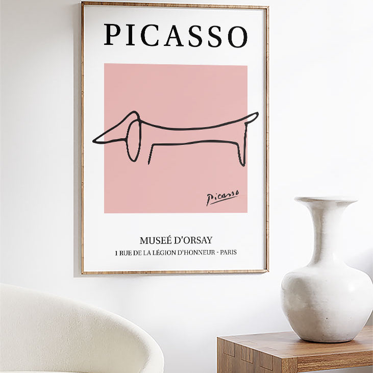Pablo Picasso Line Drawings  The Dog (Le Chien) – Posterist