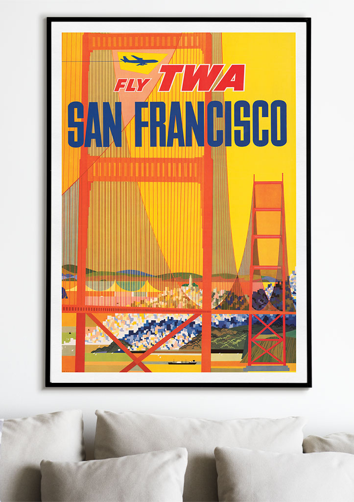 San Francisco California Travel Poster