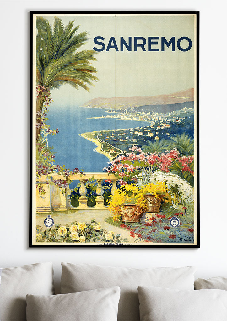 Sanremo Travel Poster