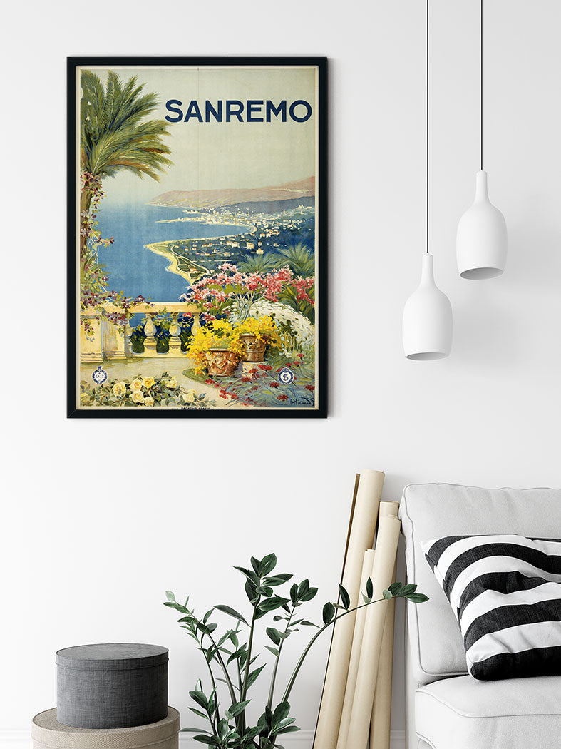 Sanremo Travel Poster