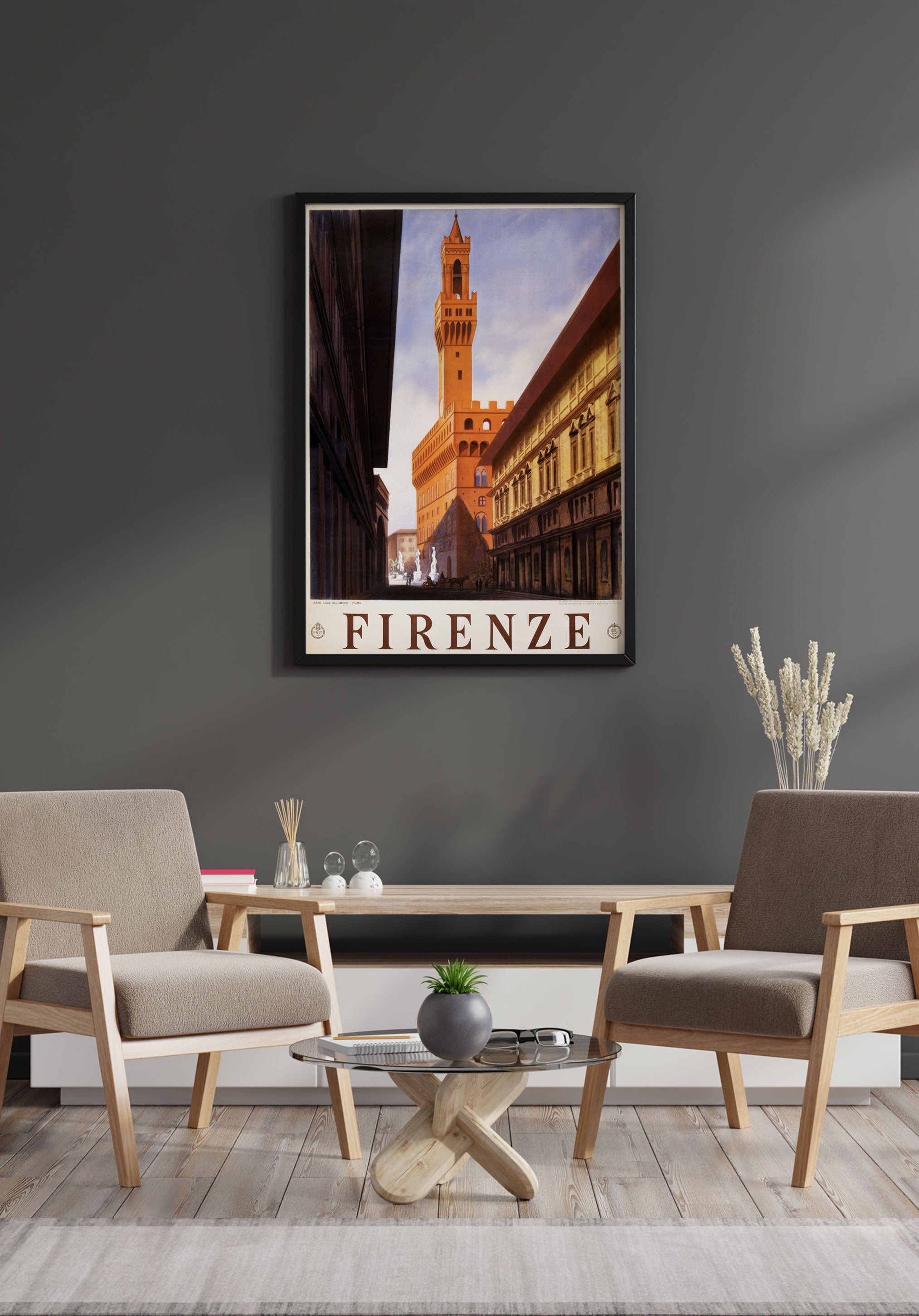 Firenze Vintage Travel Poster