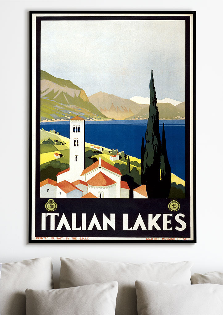 Italian Lakes Travel Poster