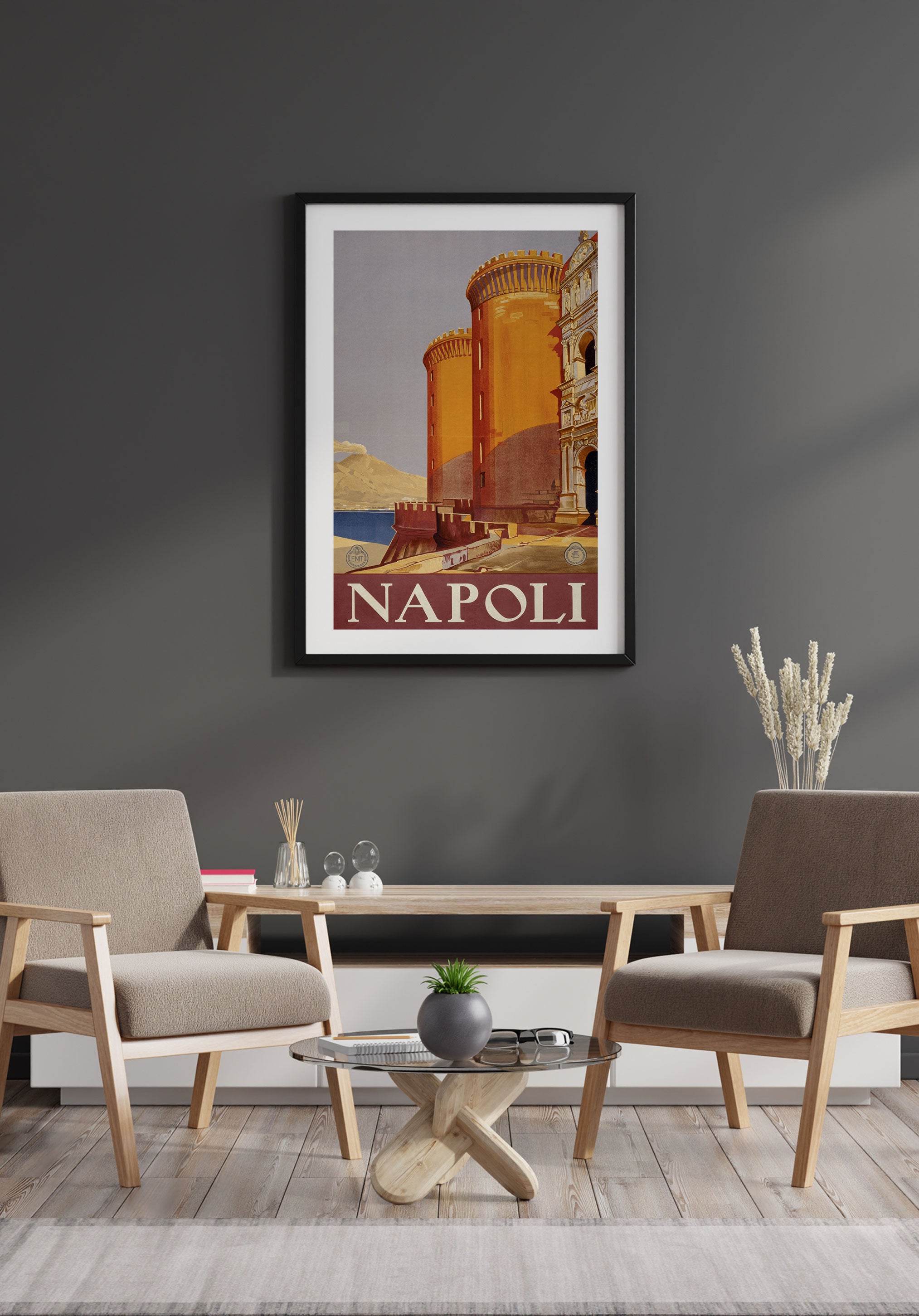 Vintage Napoli Travel Poster