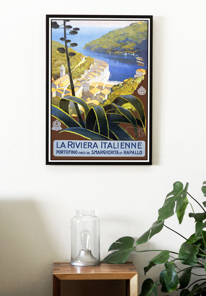 La Riviera Italienne Travel Poster