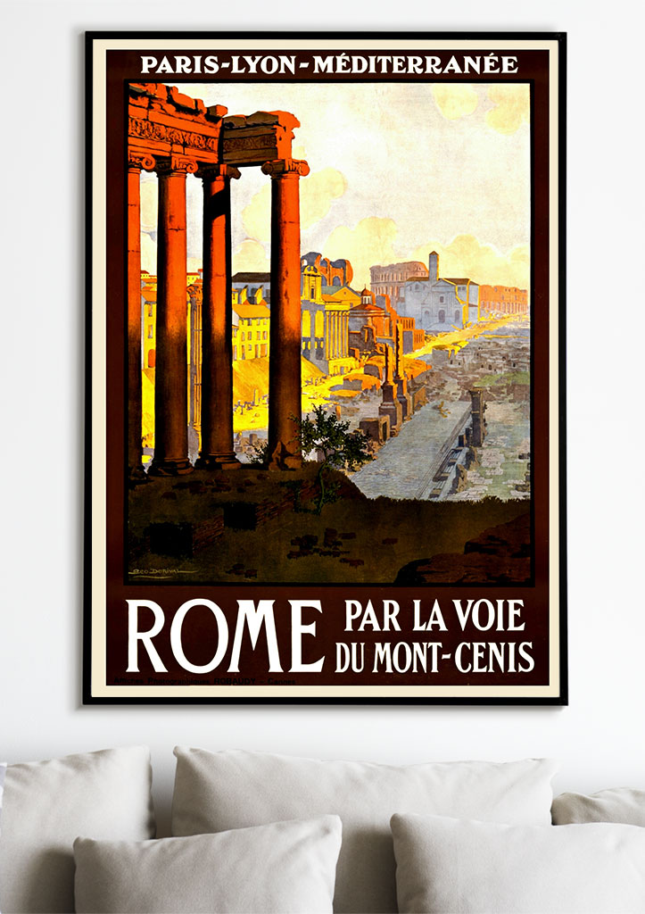 Rome Vintage Travel Poster