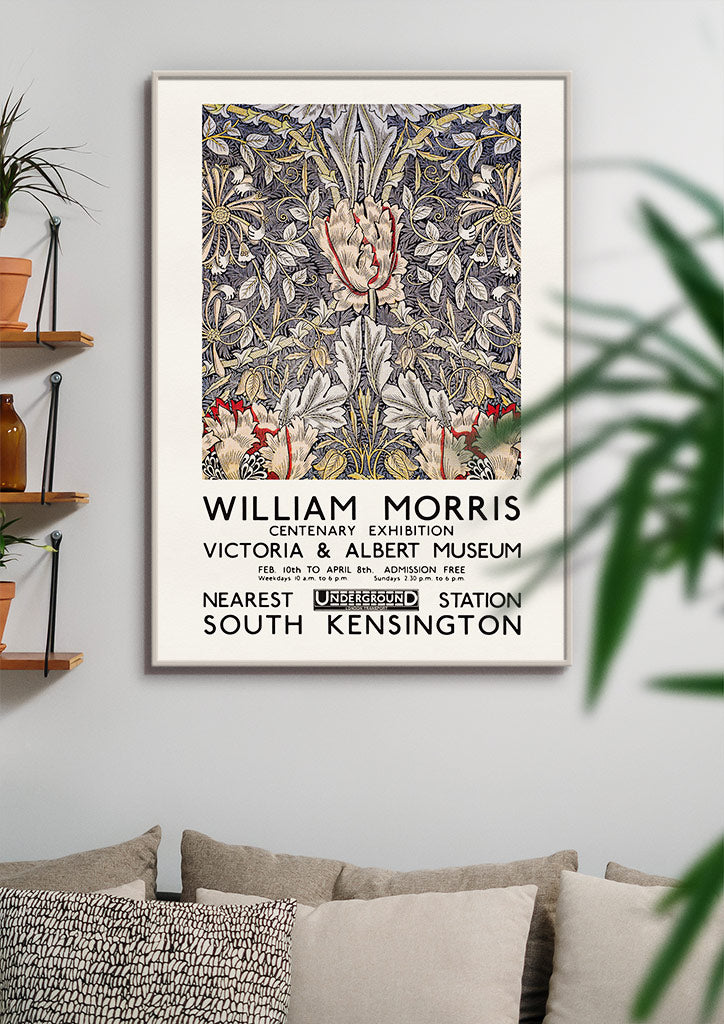 William Morris - Honeysuckle Exhibition Poster