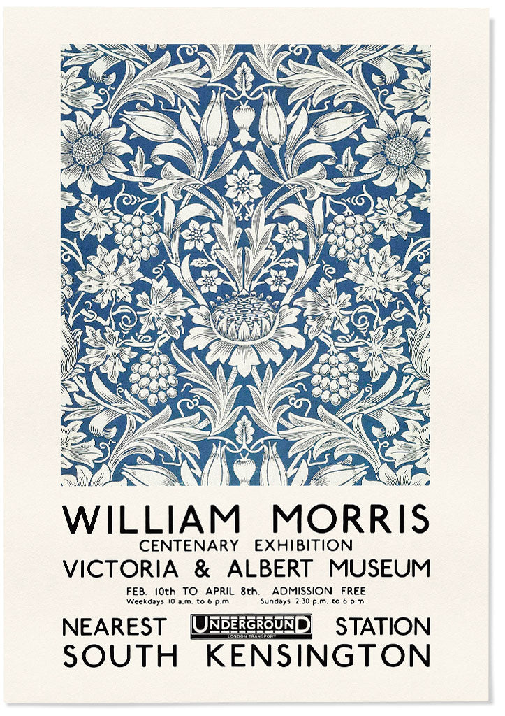 Sunflower by William Morris - Exhibition Poster